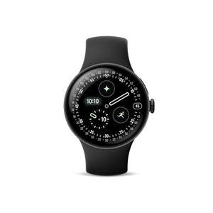 [포르르] google pixel watch 4 (45mm) - 심박수 및 수면 추적 기능이 있는 android 스마트워치 40시간 배터리 피트니스 ai 매트 블랙 알루미늄 케이스 옵시디언 액티브 밴드 wi-fi