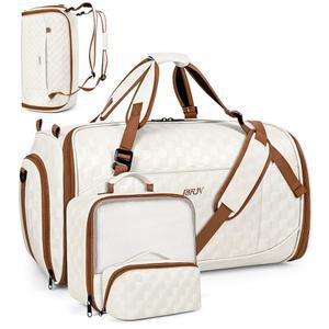 IBFUN 4in1 가먼트 더플백 여행용, 백팩 스트랩 신발수납 수트 걸이형 기내용 위켄더 가방