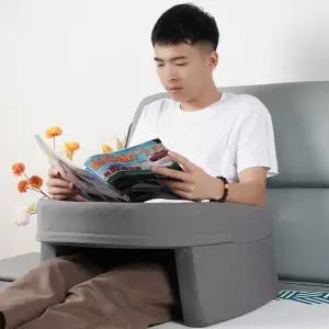 미용실 독서쿠션 고급 쇼파 60x54x33cm 게이밍 리딩필로우 팔받침 그레이