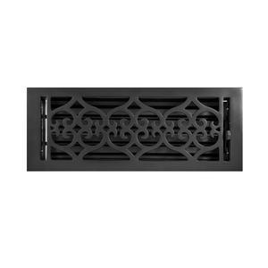 내처 4인치 x 12인치 주철 바닥 레지스터 올드 빅토리아 스타일