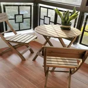 베란다홈카페 야외용테이블세트 테라스 접의자 테이블