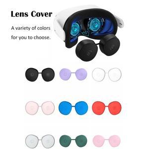 TPU 렌즈 보호대 방진 스크래치 VR 헤드셋 커버 Meta Quest 2 용 여러 색상 게임 액세서리
