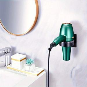 라포식 펀치프리 헤어드라이어 보관 랙 벽걸이형 홀더 스탠드 선반 가정용 욕실 드레스룸 무타공 정리함