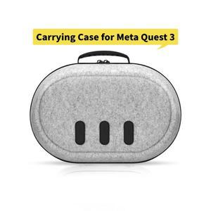 Meta Quest 3S VR 헤드셋 컨트롤러용 여행용  케이스 Accessorie용 메쉬가 있는 EVA 하드 쉘 보관 가방