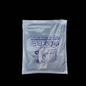 수리수거용 배접 쓰레기봉투 80L 76X94cm 검정 20장