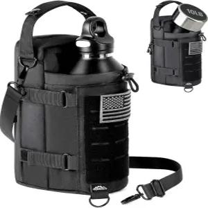 남성용 모나히토 마그네틱 짐 가방 - 어깨끈이 달린 물병 캐리어 홀더 자석 선물 4가지 기본 제공