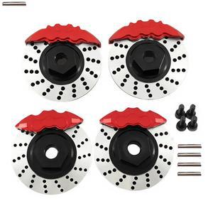 4TEC 드 트 포드 머스탱 RWD RC 카 u2013용 4Pcs 알루미늄 브레이크 디스크 및 캘 세트가 #8367#8356을 대체합니다