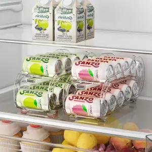 냉장고용 음료 정리함 자동 롤링이 가능한 소다 캔 정리 디스펜서 표준 사이즈 11.15온스 또는 12온스 공간