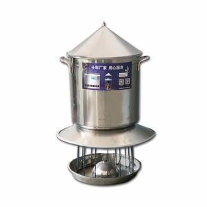 사료 자동 공급기 스틸 닭모이 자동급식기 커버 시간지정 15KG 피더