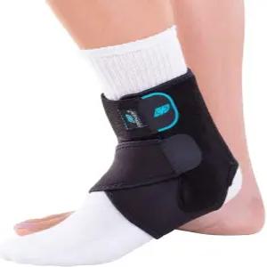 DonJoy DA161AB01-BLK-S M 안정화 발목 보호대 경량 로우 프로파일 변형 관절염을 위한 이중 압박 스트랩