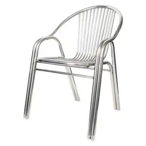 스테인레스 팔걸이 등받이 의자 발코니 벤치 카페 등받이의자