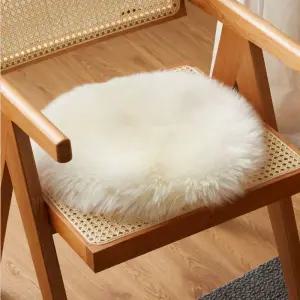 방석 양털 둥근 시트 원형 천연 의자 경량