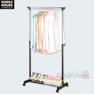 [하프클럽/]이동식 옷걸이 선반 바퀴형 사무실 행거 이동형 수납행거