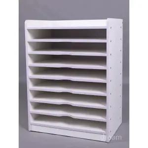 종이보관함 수납함 세로형 정리함 그림 4단 도면함