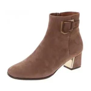 닥스구두닥스 여성 스웨이드 앵글부츠굽 5CMDLB111DA24