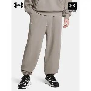 [정품] 언더아머 바지 팬츠 운동복 트레이닝복 UA 라이벌 헤비웨이트 테리 남성 오버사이즈 팬츠_1388021-2