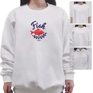 키밍 맨투맨 후드티 물고기 여행 가족옷 남녀공용 WAE3578