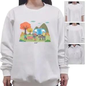 키밍 맨투맨 후드티 티셔츠 camping 캠핑 카라반 WAE38B7