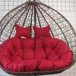 2인용 그네 쿠션 베개포함 야외 제공안됨 코어 대형 라탄