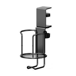 라포식 2in 1 무타공 책상 컵홀더 높이 조절  업그레이드 암 클램프 스탠드 360도 회전 테이블 가장자리 낙