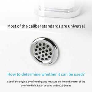 라포식 주방 욕실 분지 트림 목욕 싱크 구멍 라운드 오버플로 드레인 캡 커버 링 중공 세면기 스트레이너