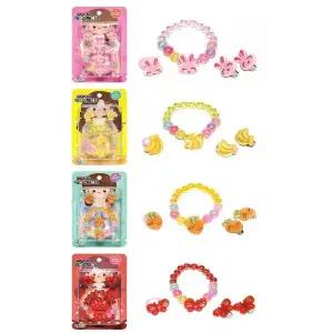 [골드스마일]어린이장신구 귀걸이 팔찌 12개 여아 쥬얼리세트