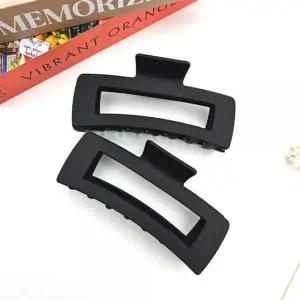 [콩심팥심]ksr 검정 올림머리집게핀 사각