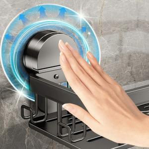 라포식 흡착식 욕실 선반 무타공 벽걸이 샴푸병 샤워랙 화장실 수납랙 알루미늄 주방용