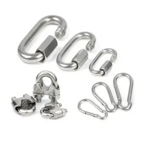 스텐부속 비너 비나 퀵링크 스텐퀵링크 고정 와이어고정 연결고리 와이어클립