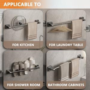 라포식 자기 접착제 홈 욕실 수건 걸이 홀더 드릴링없이 벽 마운트 선반 주방 액세서리