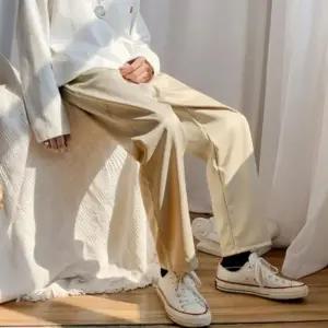 남성슬랙스 캐주얼바지 통바지 골프 와이드팬츠 레저팬츠 아웃도어 면바지