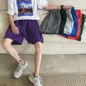 5부바지 카고 반바지 면 허리밴딩 남성바지 트레이닝 팬츠