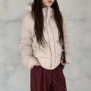 [옷자락]여성 데일리 오버사이즈 웰론 후드 숏패딩 자켓