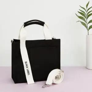 캐주얼 블랙 에코백 학생 데일리 크로스가방 (WFKAXSI)