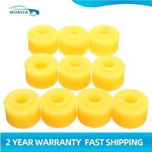 10피스 자동차 충격 흡수기 부시 10mm 노란색 범용 고무 버퍼 부싱 부품 쇼커