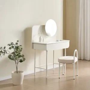 [신세계라이브쇼핑]동서가구 글로어 파티션 거울 화장대 800 DF927605