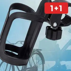 자전거 유모차용 컵홀더 집게형 각도조절 휠체어용 거치대  1+1
