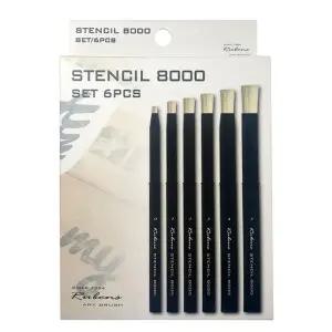 루벤스 스텐실브러쉬 세트 6본조 세트(1개입)