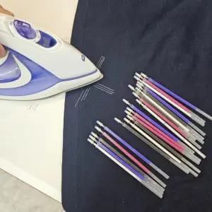 인기상품 4컬러 열펜 재단선 옷 20P묶음 수선 기획전 그리기 원단