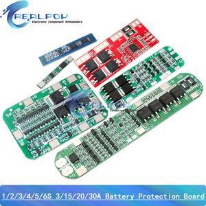 리튬 이온 배터리 18650 충전기 PCB BMS 보호 보드 드릴 모터 Lipo 셀 모듈용 1S 2S 3S 4S 5S 6S 3A 15A 20