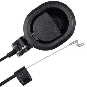 ICYANG 유니버설 타원형 블랙 플라스틱 소파 의자 리클라이너 릴리스 풀 핸들, 노출 케이블 길이 4.75