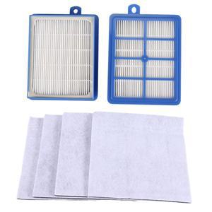 세척 가능 2PCS 먼지 Hepa 필터 H12 H13 + Electrolux AEG 진공 청소기 교체 부품 용 모터면