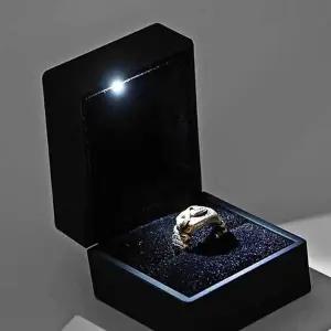[하프클럽/]블랙 Led 반지 케이스 금반지케이스 보관함 쥬얼리
