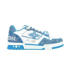 남성 벨크로 스니커즈 LV 트레이너 마린 데님