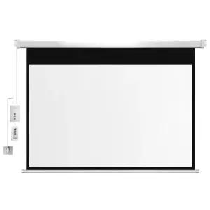 프로젝터 블라인드 빔 벽걸이 영화 반자동 롤 사무용 수동 대형 광학 리모컨
