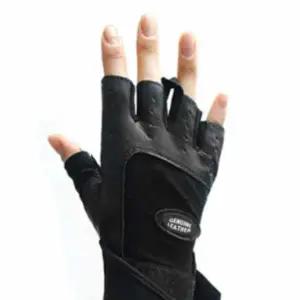 가죽 헬스장갑 이중밴드형 S 턱걸이 풀업 운동 장갑