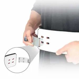 화이트 벨트 XXL 웨이트 리프팅 레버 헬스 복압