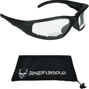 바이커쉐이드 모터사이클 바이포컬 선글라스 리더 안전 보호 고글 폼 패딩 남성 여성 Z87 핏 라지 헤드