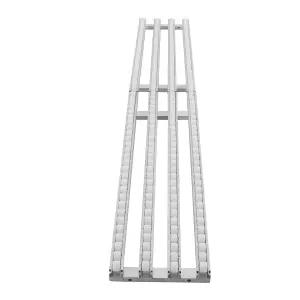 경량 중력 컨베이어 잠금 나사가 있는 회전식 롤러 78.74x11.81인치 접이식 무동력 벨트 테이블 화물 하역