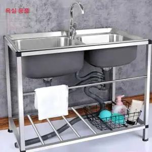 캠핑장 간이 개수대 스테인레스 야외 영업용 싱크볼 탕비실